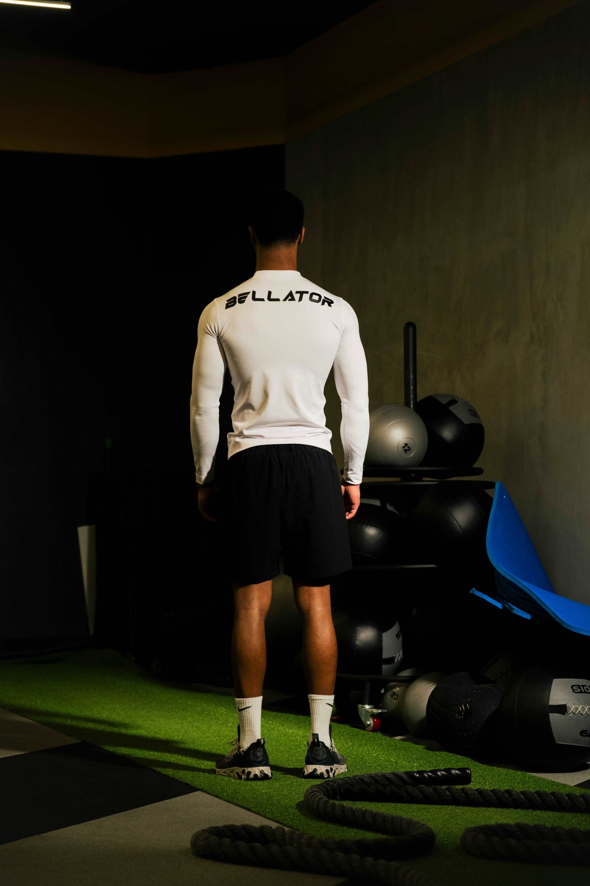 White Long Sleeve Compression T-Shirt