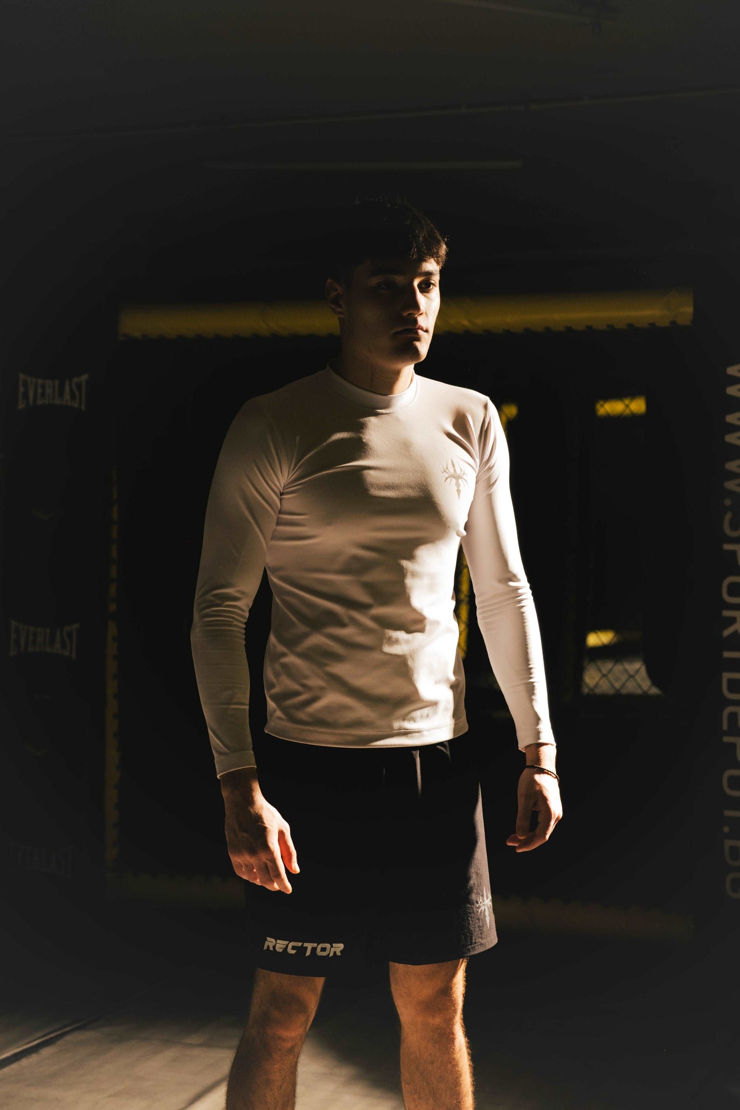 White Long Sleeve Compression T-Shirt